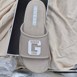 New Guess Men's Metzer Slide Sandal  Light Natural  MENS SIZE  9